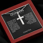 To Godson from God Parent Cross Necklace
