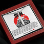 Son Dirt Bike Stainless Steel Cross Necklace