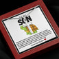 Son Turtle Stainless Steel Cross Necklace