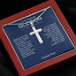 To Godson from God Parent Cross Necklace