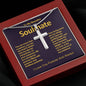 My Beautiful Soulmate Artisan Crafted Cross Necklace
