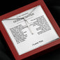 Beautiful Gift To Goddaughter from God Parent Cross Necklace