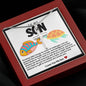 Son Turtle Stainless Steel Cross Necklace