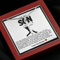 Son Baseball Stainless Steel Cross Necklace
