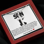 Son Kneeled Prayer Stainless Steel Cross Necklace