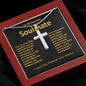 My Beautiful Soulmate Artisan Crafted Cross Necklace