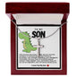 Son Dinosaur Stainless Cross Necklace
