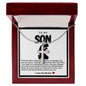 Son Kneeled Prayer Stainless Steel Cross Necklace