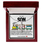 Son Train Stainless Steel Cross Necklace