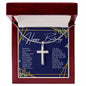 Happy Birthday Cross Necklace