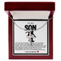 Son Skater Stainless Steel Cross Necklace