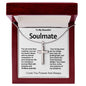 To My Beautiful Soulmate Artisan Crafted Cross Necklace