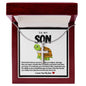 Son Turtle Stainless Steel Cross Necklace