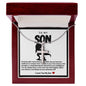 Son T Rex Stainless Steel Cross Necklace