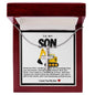 Son Excavator Stainless Steel Cross Necklace