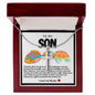 Son Turtle Stainless Steel Cross Necklace