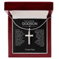 To Godson from God Parent Cross Necklace