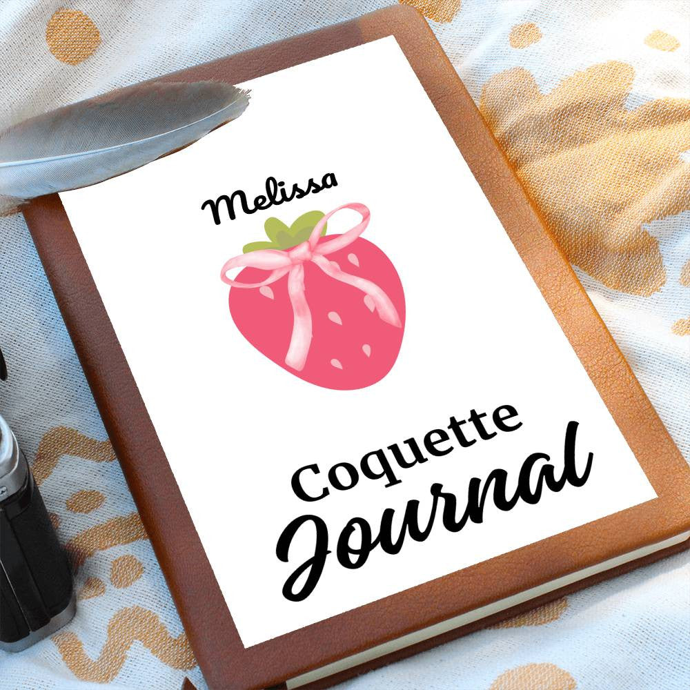 Personalized Pink Bow Coquette Journal & Composition Notebook