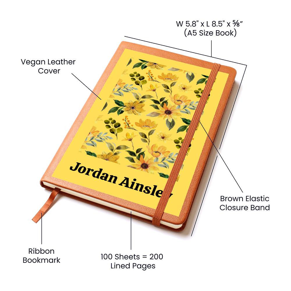 Personalized Leather Journal-Notebook