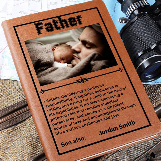 Father Personalized Photo Difference Maker Journal,Thank You Gift,Graduation Birthday,Coworker Gift,Congratulations Gift,Mentor Appreciate