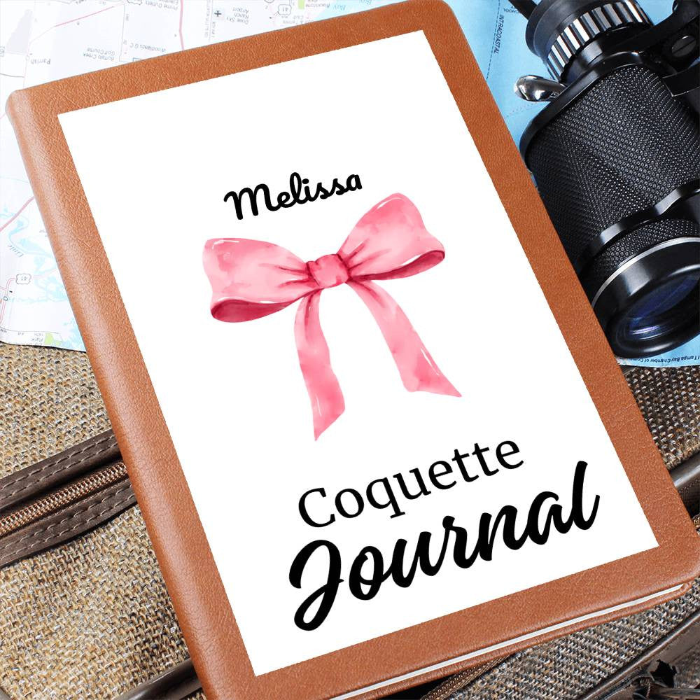 Personalized Pink Bow Coquette Journal & Composition Notebook