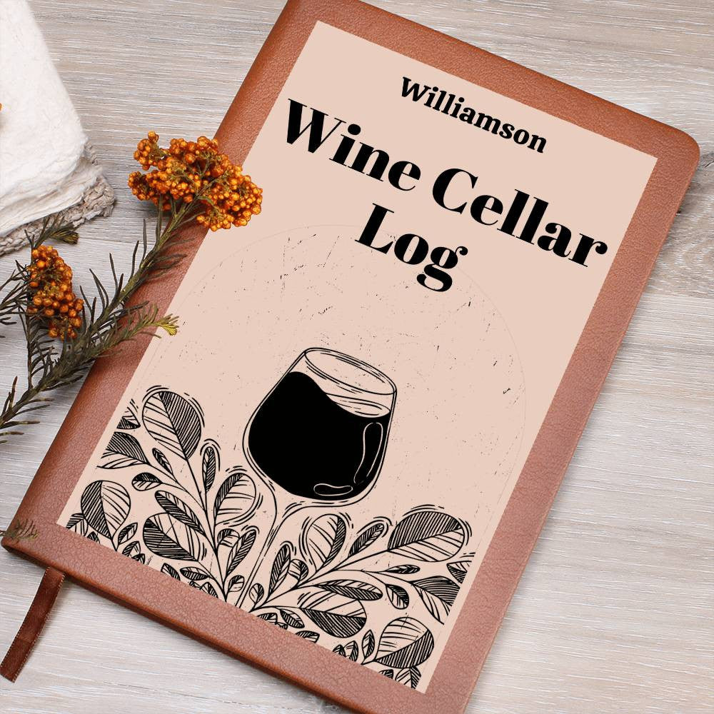 Wine Lovers Gift, Wine Cellar Log, Personalized Wine Tasting Journal, Mothersdaygift, Wine Tour Excursion Gift