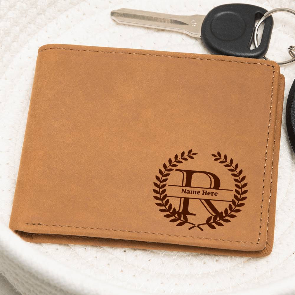 Personalized Wallet,Men Leather Wallet,Gift for Him,Monogram Wallet,Fathers Day Gift,Engraved Boyfriend Gift,Groomsmen Gift