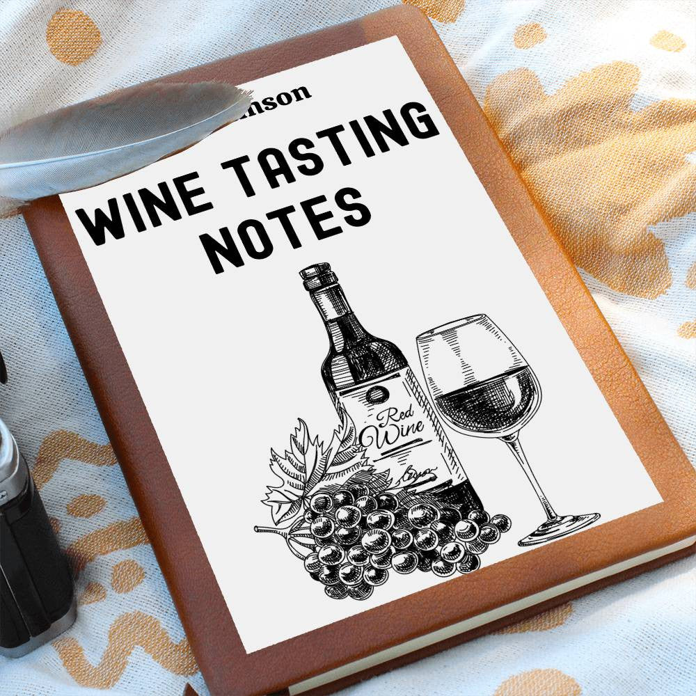 Wine Lovers Gift, Wine Cellar Log, Personalized Wine Tasting Journal, Mothersdaygift, Wine Tour Excursion Gift