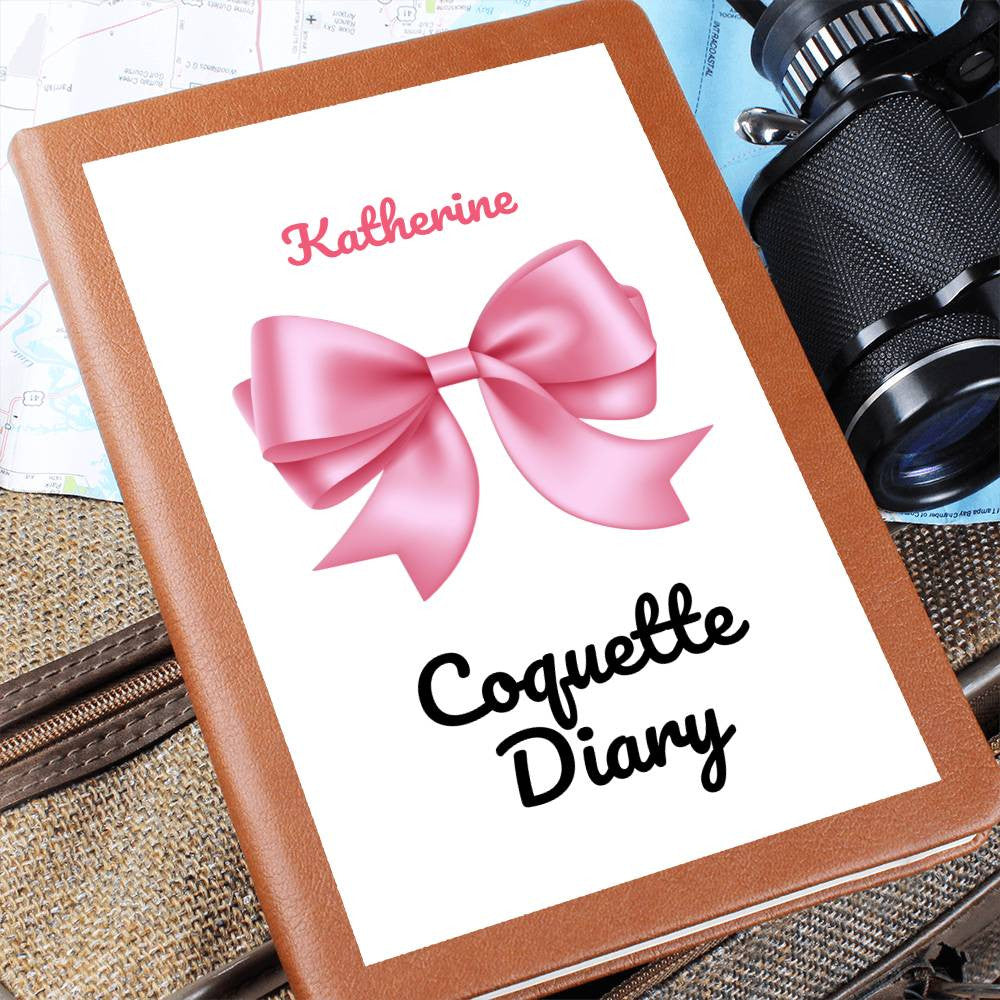 Personalized Pink Bow Coquette Journal & Composition Notebook