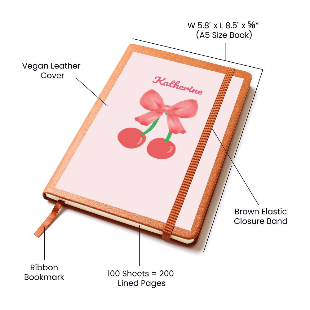 Personalized Pink Bow Coquette Journal & Composition Notebook