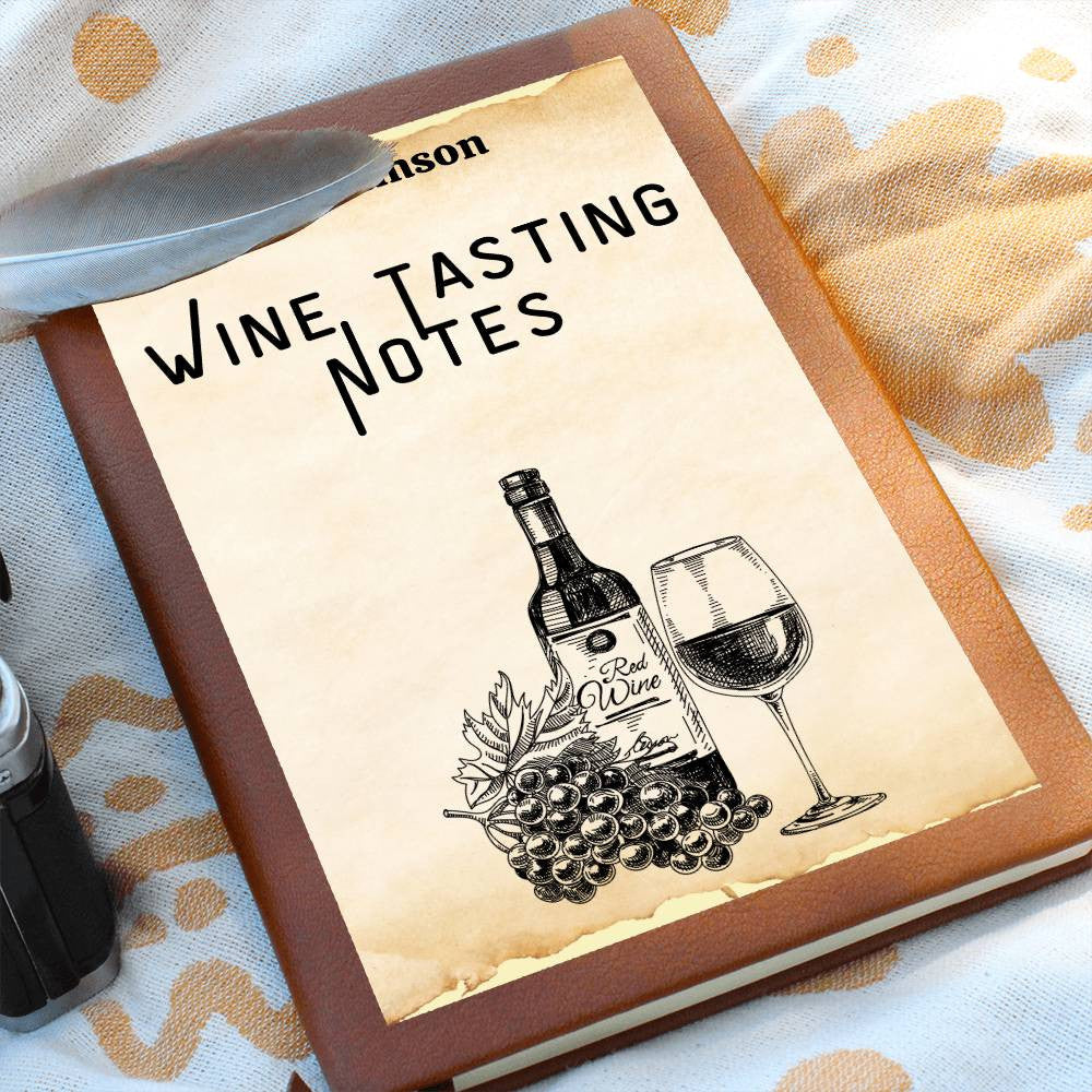 Wine Lovers Gift, Wine Cellar Log, Personalized Wine Tasting Journal, Mothersdaygift, Wine Tour Excursion Gift