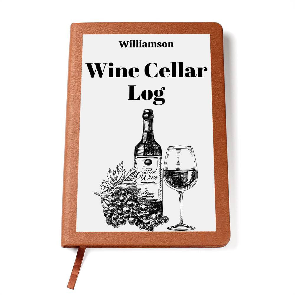 Wine Lovers Gift, Wine Cellar Log, Personalized Wine Tasting Journal, Mothersdaygift, Wine Tour Excursion Gift