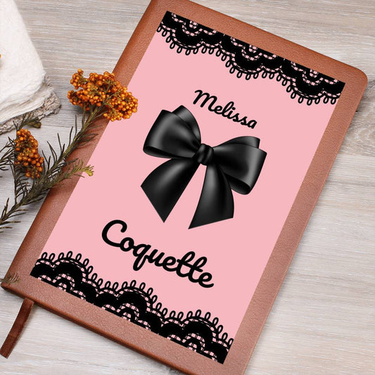 Personalized Pink Bow Coquette Journal & Composition Notebook