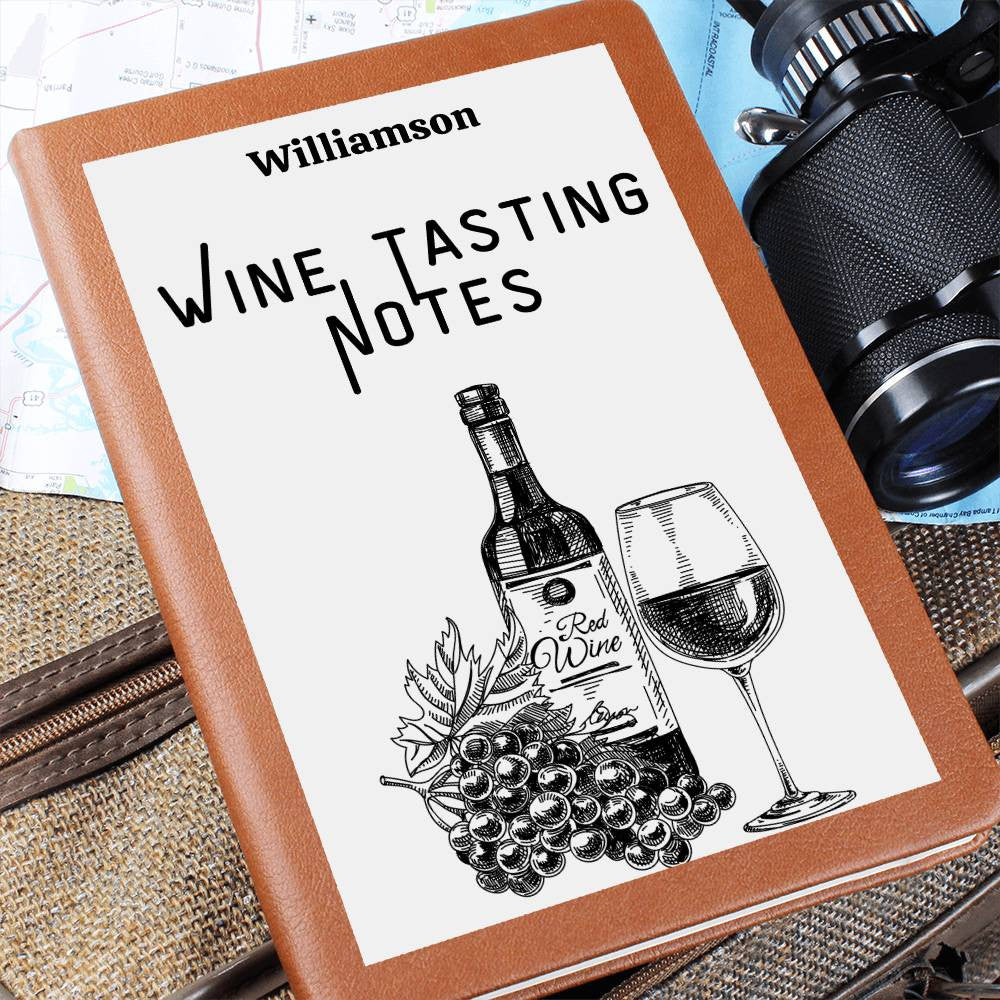 Wine Lovers Gift, Wine Cellar Log, Personalized Wine Tasting Journal, Mothersdaygift, Wine Tour Excursion Gift