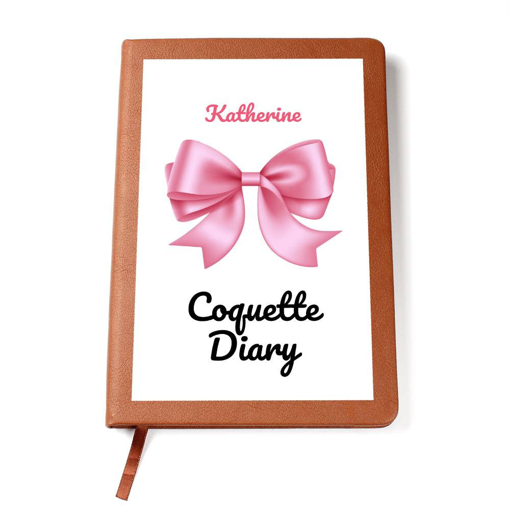 Personalized Pink Bow Coquette Journal & Composition Notebook