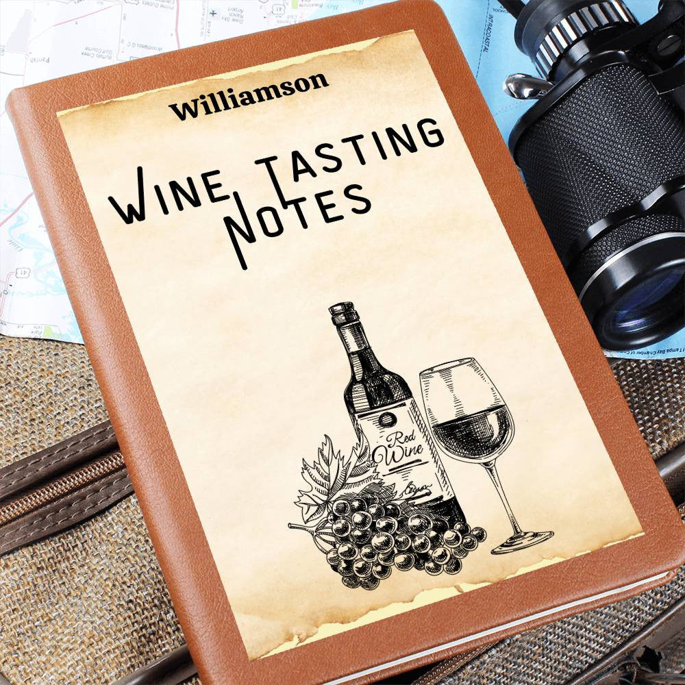 Wine Lovers Gift, Wine Cellar Log, Personalized Wine Tasting Journal, Mothersdaygift, Wine Tour Excursion Gift