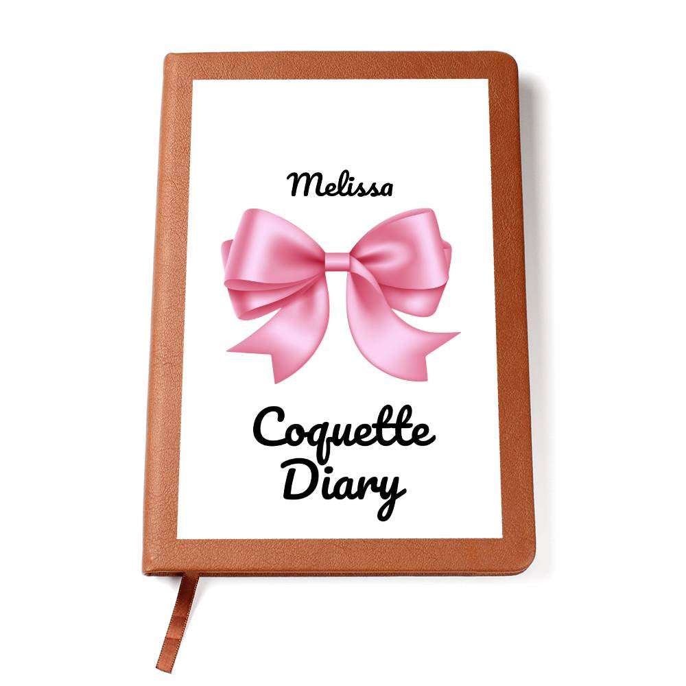 Personalized Pink Bow Coquette Journal & Composition Notebook