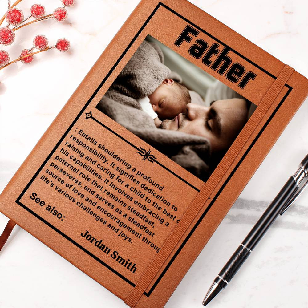 Father Personalized Photo Difference Maker Journal,Thank You Gift,Graduation Birthday,Coworker Gift,Congratulations Gift,Mentor Appreciate