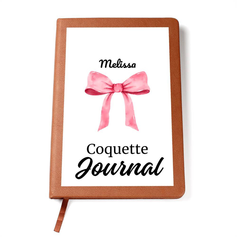 Personalized Pink Bow Coquette Journal & Composition Notebook