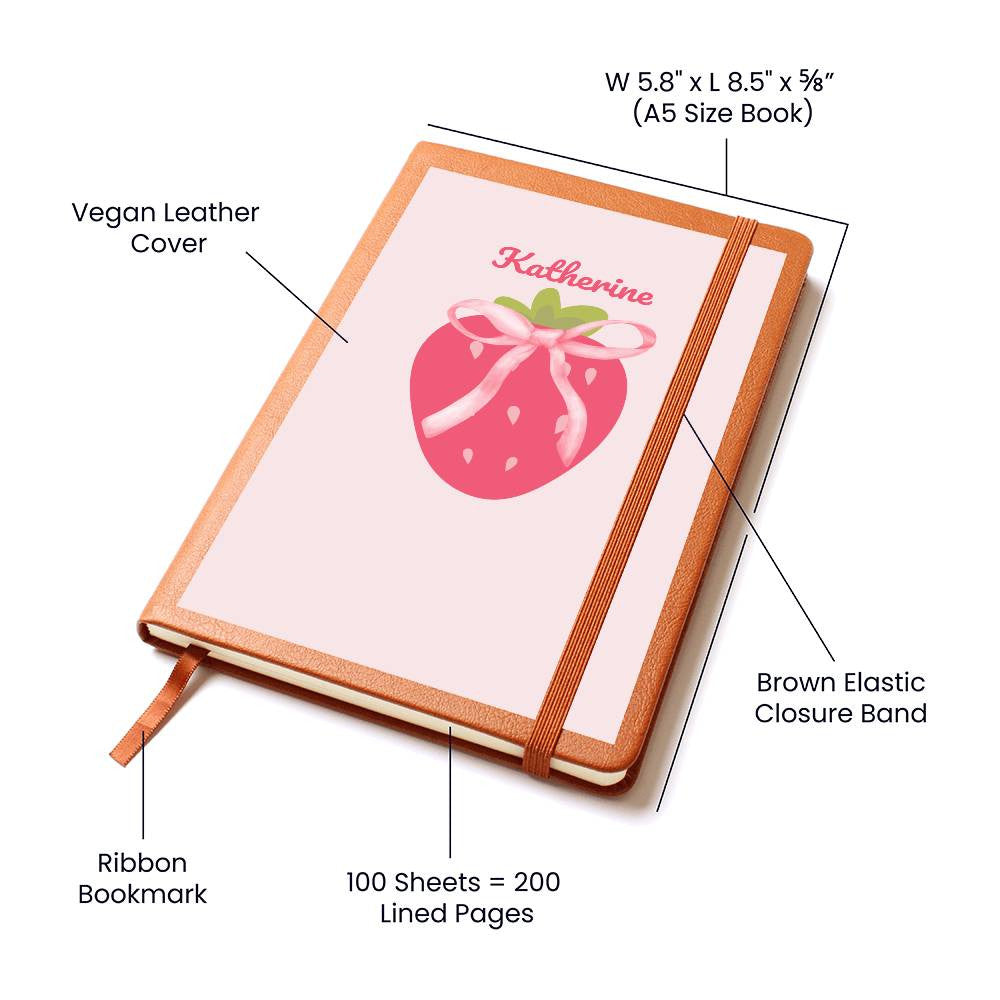 Personalized Pink Bow Coquette Journal & Composition Notebook