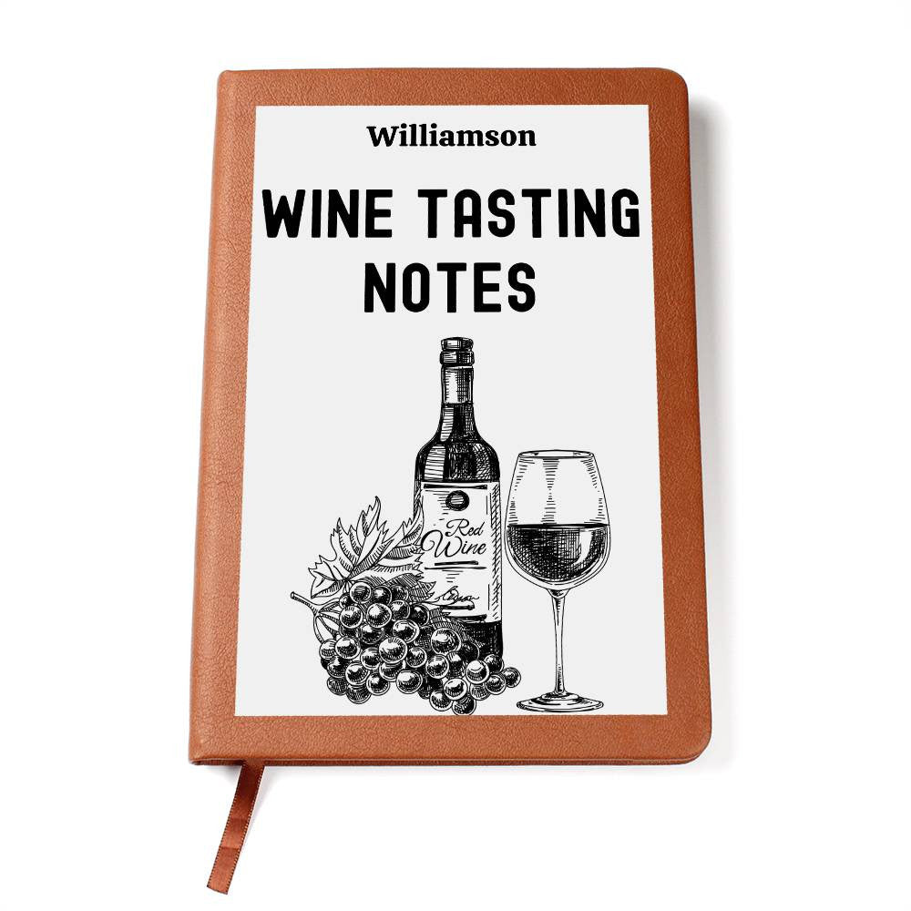 Wine Lovers Gift, Wine Cellar Log, Personalized Wine Tasting Journal, Mothersdaygift, Wine Tour Excursion Gift