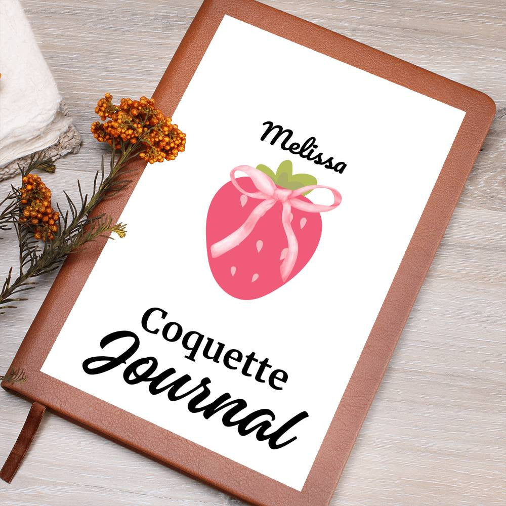 Personalized Pink Bow Coquette Journal & Composition Notebook