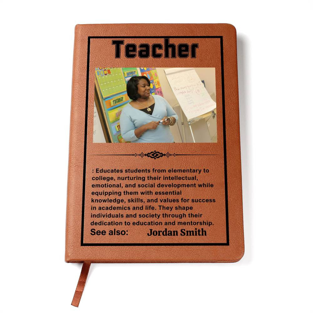 Teacher Personalized Photo Difference Maker Journal,Thank You Gift,Graduation Birthday,Coworker Gift,Congratulations Gift,Mentor Appreciate