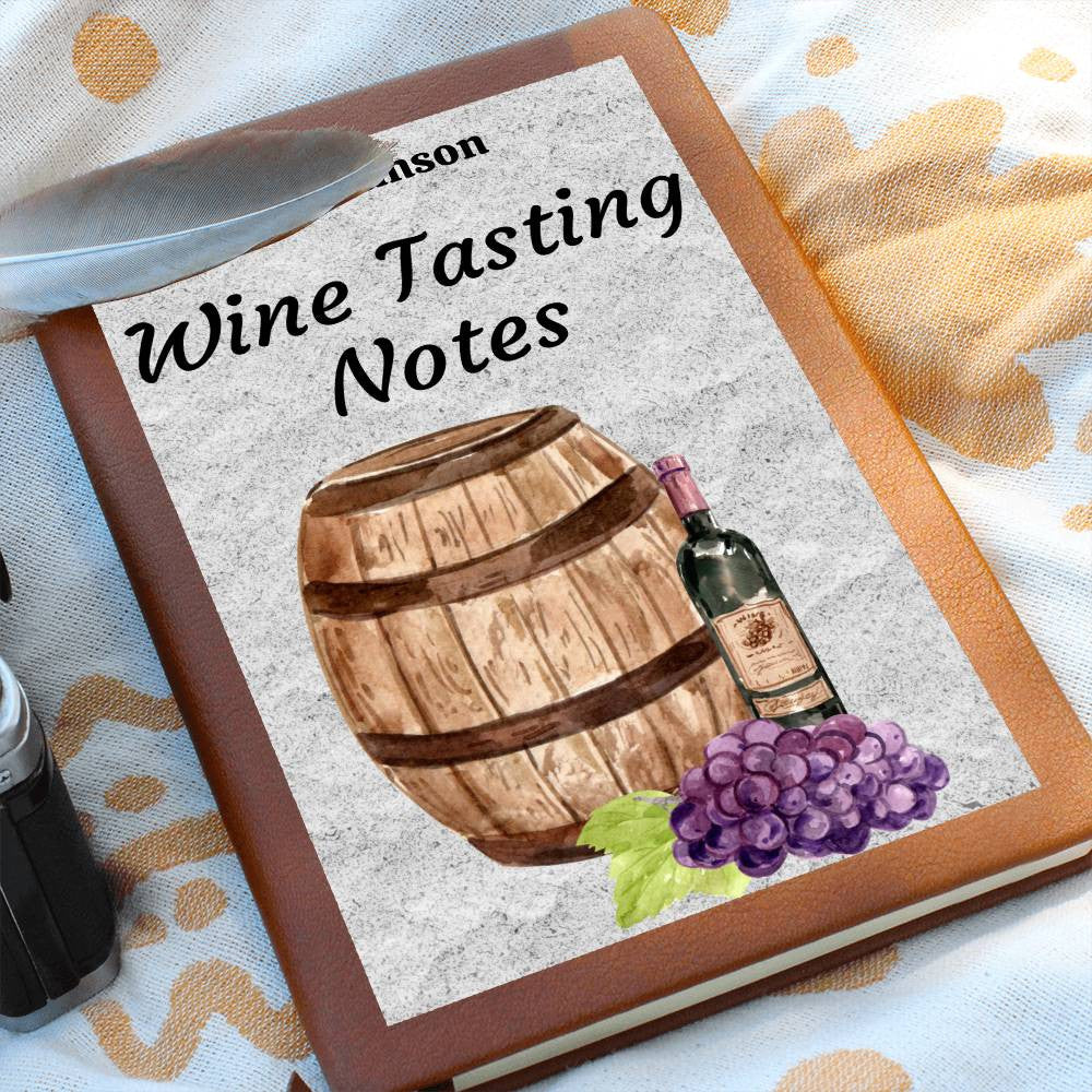 Wine Lovers Gift, Wine Cellar Log, Personalized Wine Tasting Journal, Mothersdaygift, Wine Tour Excursion Gift