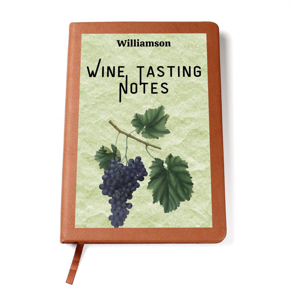 Wine Lovers Gift, Wine Cellar Log, Personalized Wine Tasting Journal, Mothersdaygift, Wine Tour Excursion Gift