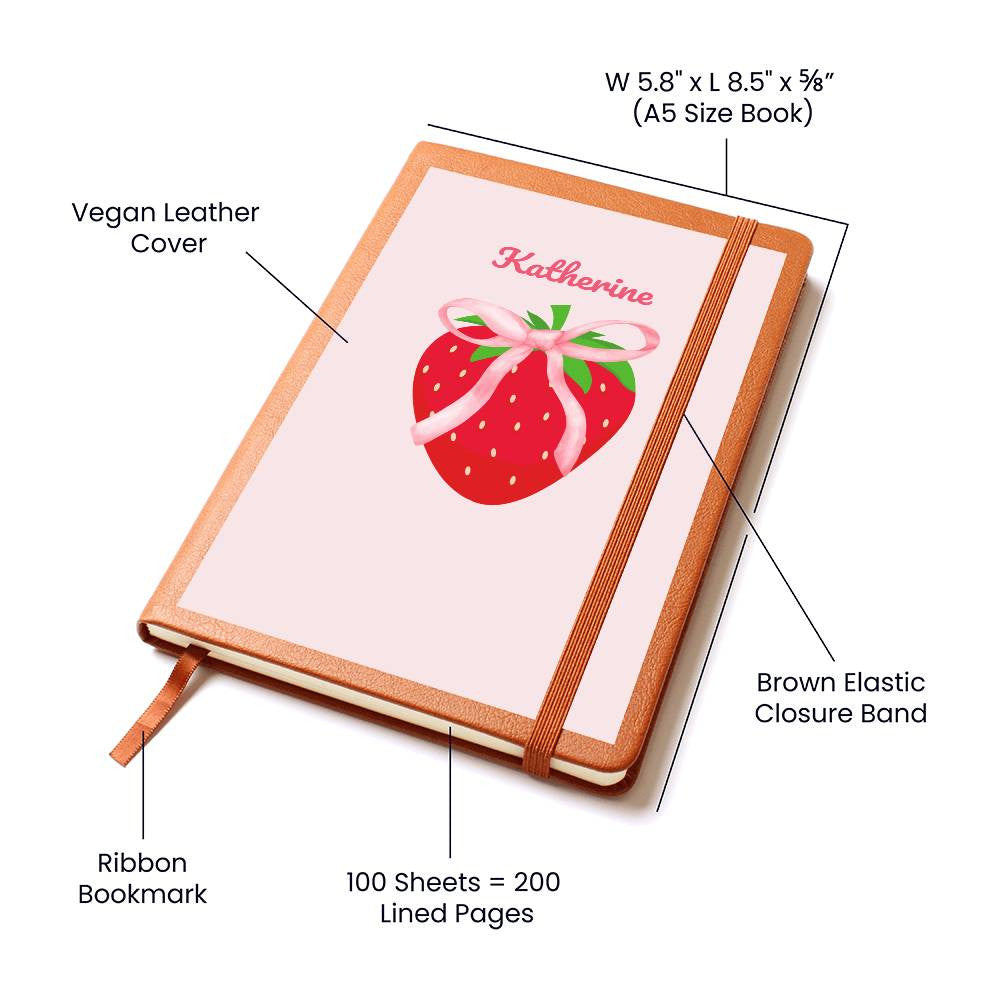 Personalized Pink Bow Coquette Journal & Composition Notebook