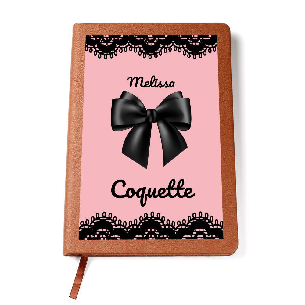 Personalized Pink Bow Coquette Journal & Composition Notebook