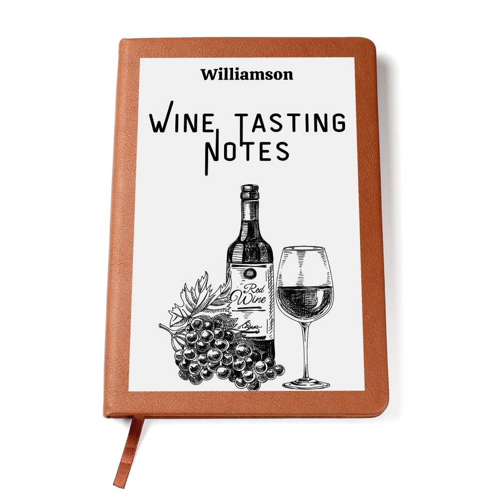 Wine Lovers Gift, Wine Cellar Log, Personalized Wine Tasting Journal, Mothersdaygift, Wine Tour Excursion Gift