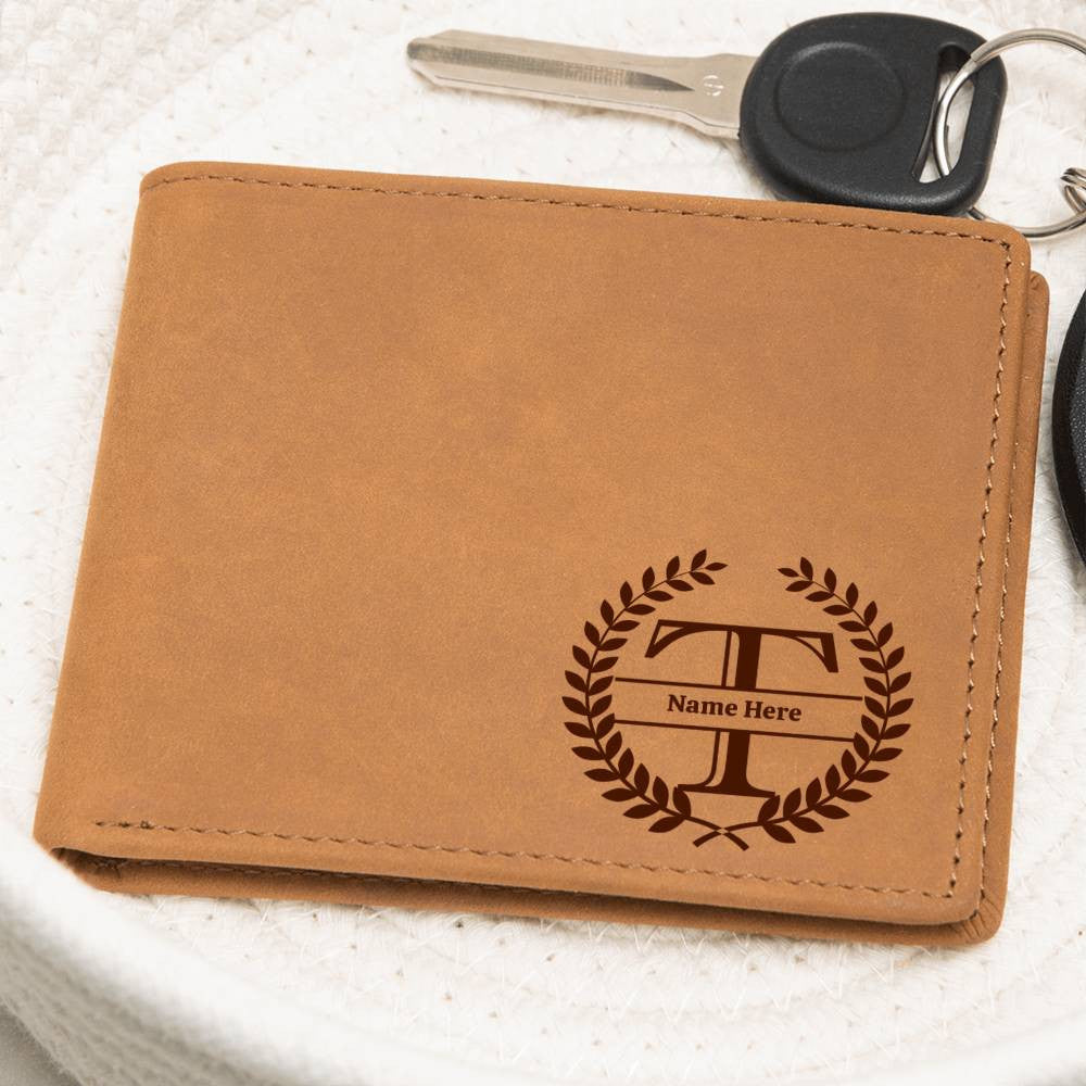 Personalized Wallet,Men Leather Wallet,Gift for Him,Monogram Wallet,Fathers Day Gift,Engraved Boyfriend Gift,Groomsmen Gift