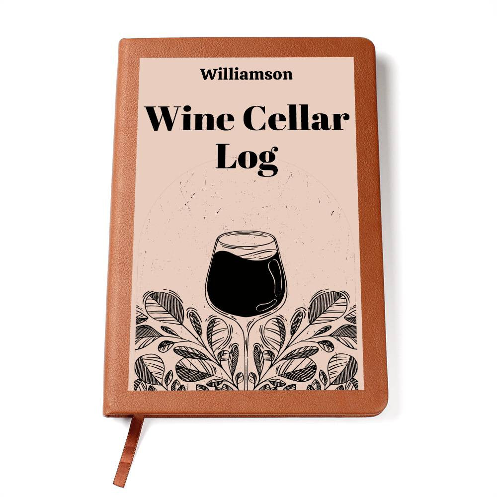 Wine Lovers Gift, Wine Cellar Log, Personalized Wine Tasting Journal, Mothersdaygift, Wine Tour Excursion Gift